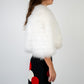 Marabou Feather Cropped Jacket