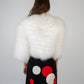 Marabou Feather Cropped Jacket