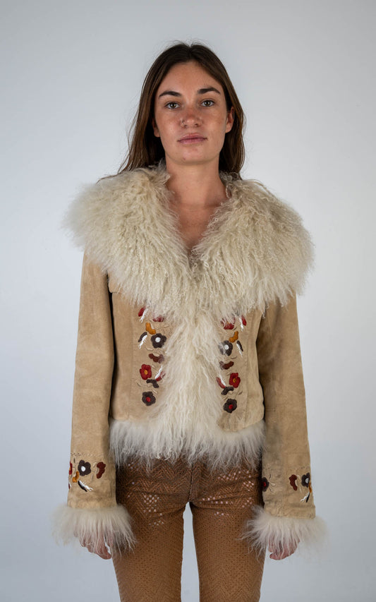 Mongolian Lamb Embroidered Jacket