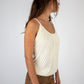 Cream Fluted Wool Top