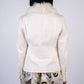 Thes & Thes Fox Trim Bedazzled Blazer