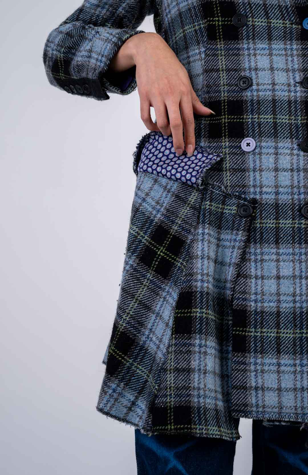 Marithé + François Girbaud Plaid Coat