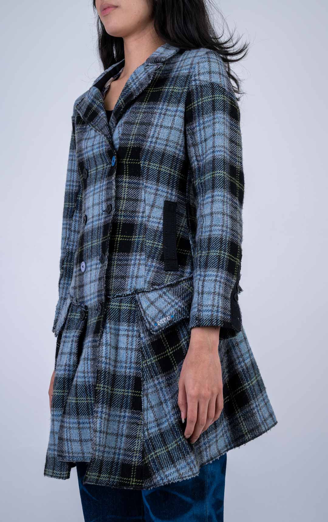 Marithé + François Girbaud Plaid Coat
