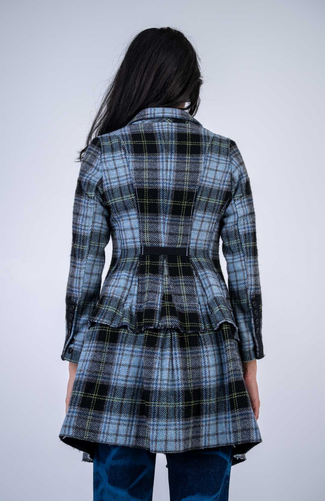 Marithé + François Girbaud Plaid Coat