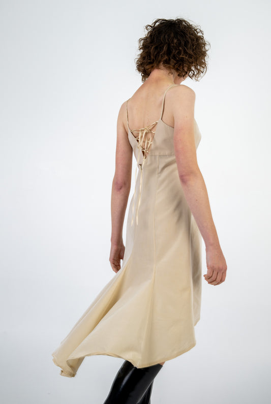 Café au Lait Hi-Lo Dress