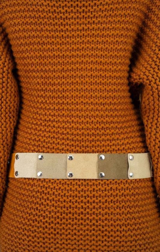 Suede Sample Tie Belt