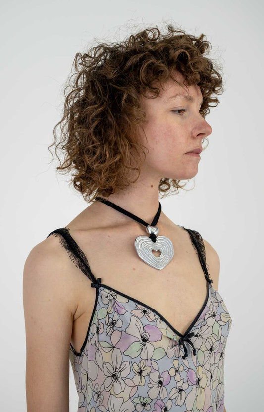 Silver Coeur Necklace