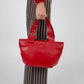Ruby Leather Bucket Bag