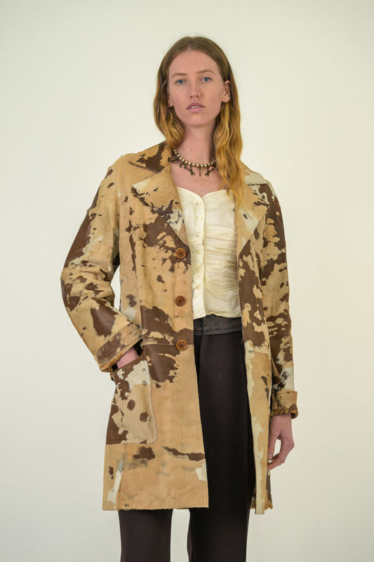 Cappuccino Cowhide Coat