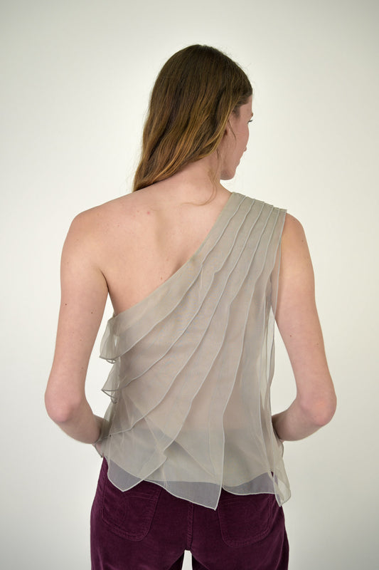 Emporio Armani Silk Waterfall Top