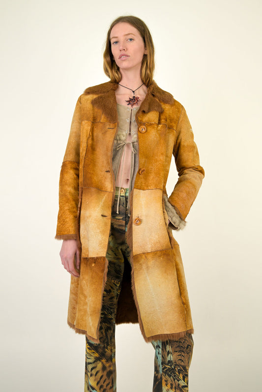 Butterscotch Rabbit Fur Coat