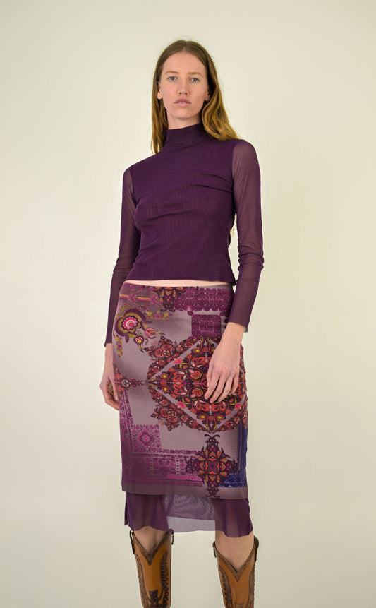 Plum Mesh Geometric Set