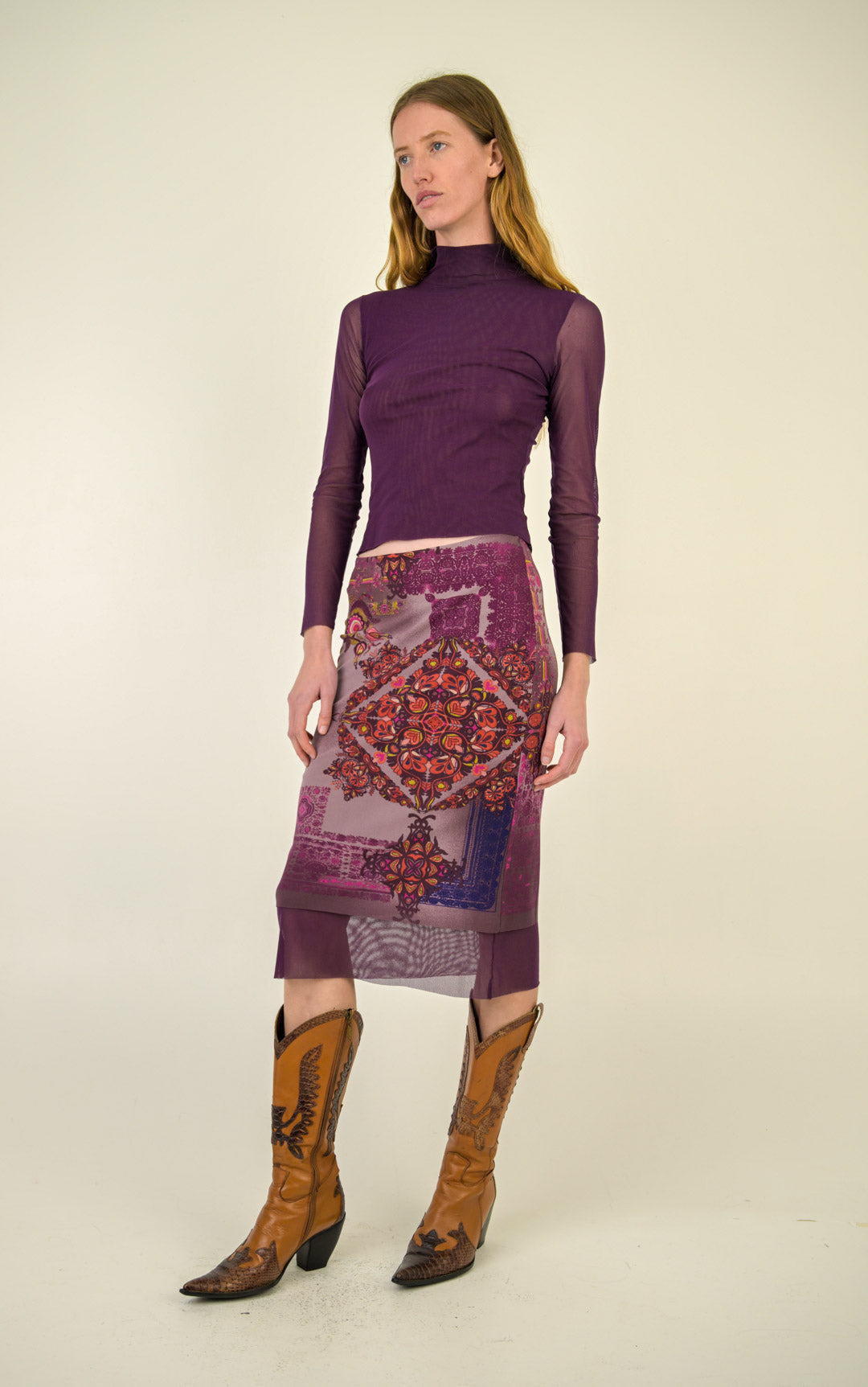 Plum Mesh Geometric Set