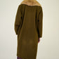 Fox Fur Olive Wool Coat