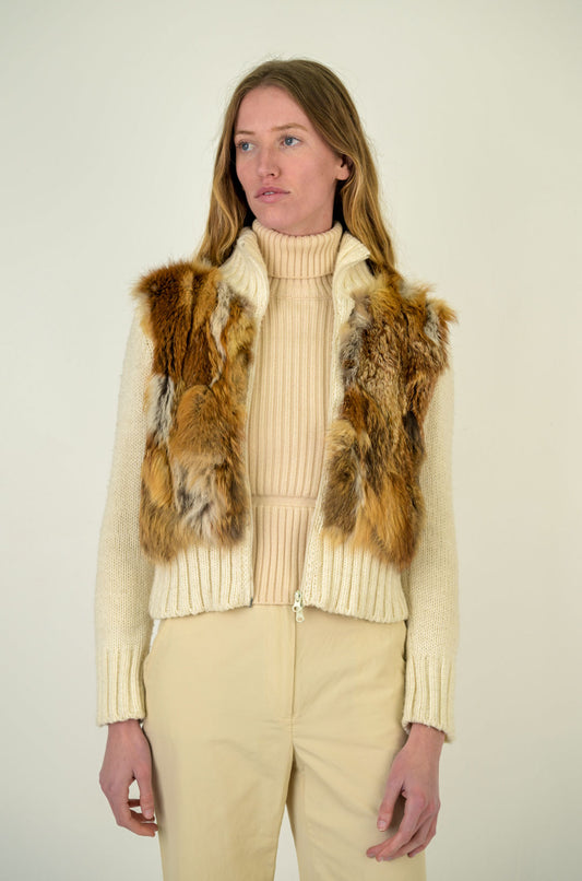 Fox Fur Zip Jacket
