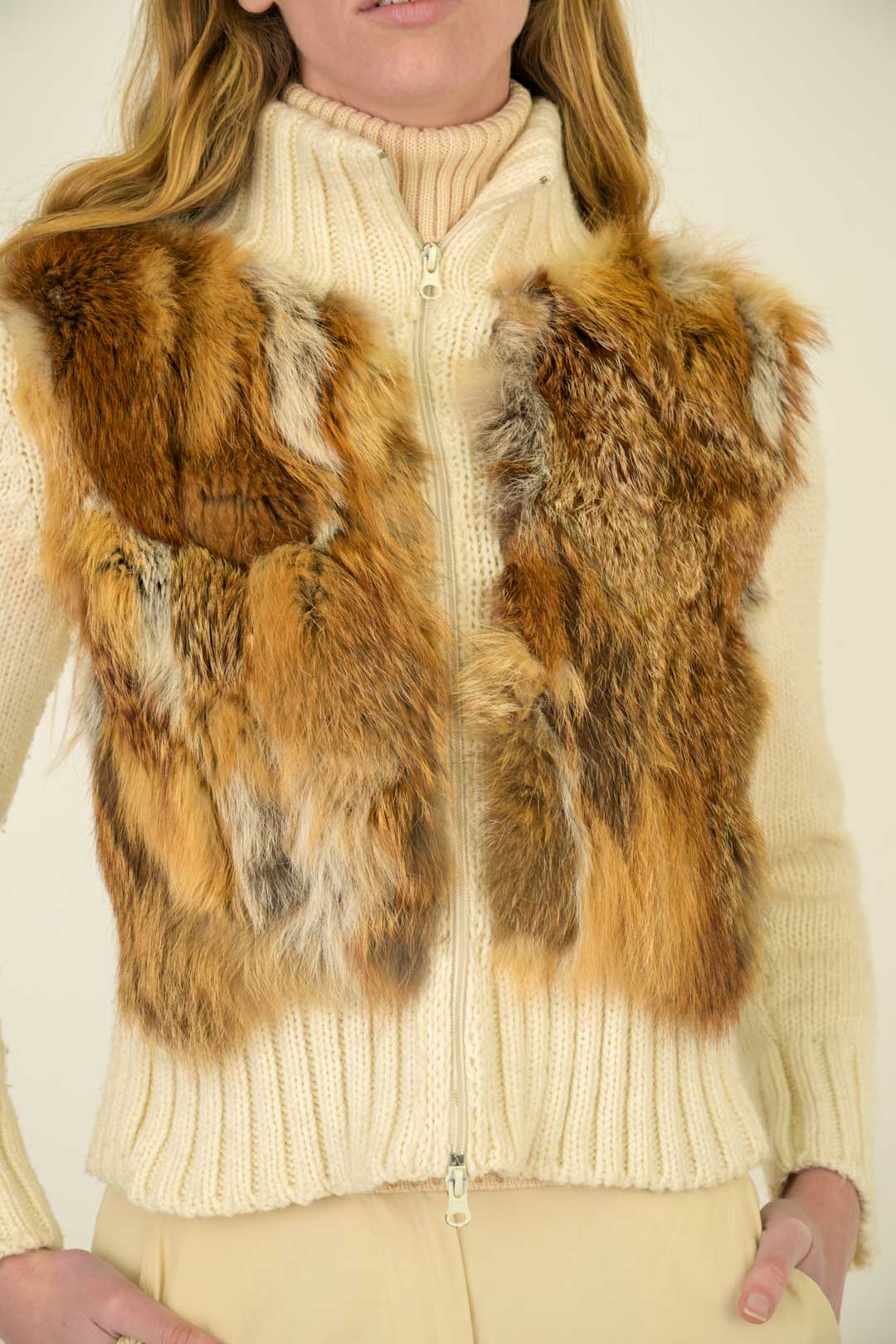 Fox Fur Zip Jacket