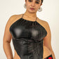 Hide Stitch Halter Top