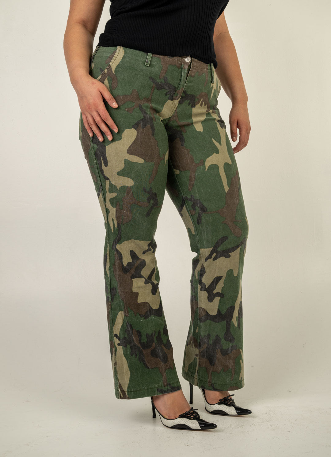 Levi's Camouflage Flare Pants