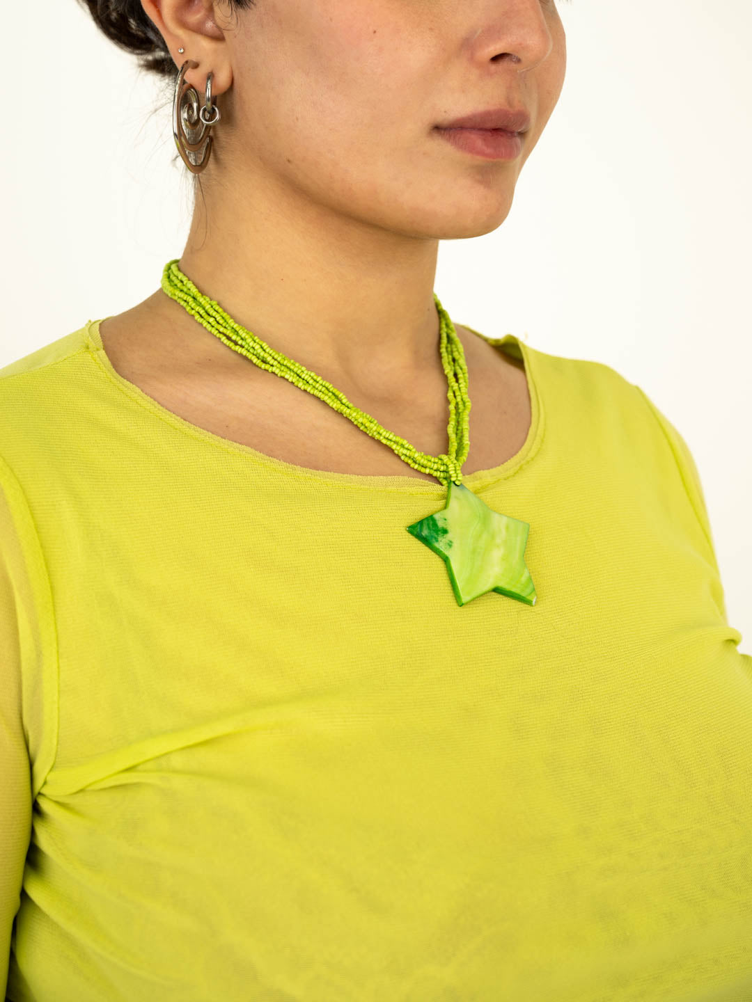 Lime Star Necklace