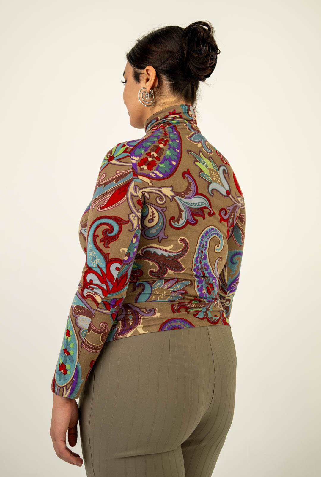 Etro Paisley Turtleneck Top