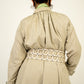 Ivory Caged Leather Belt