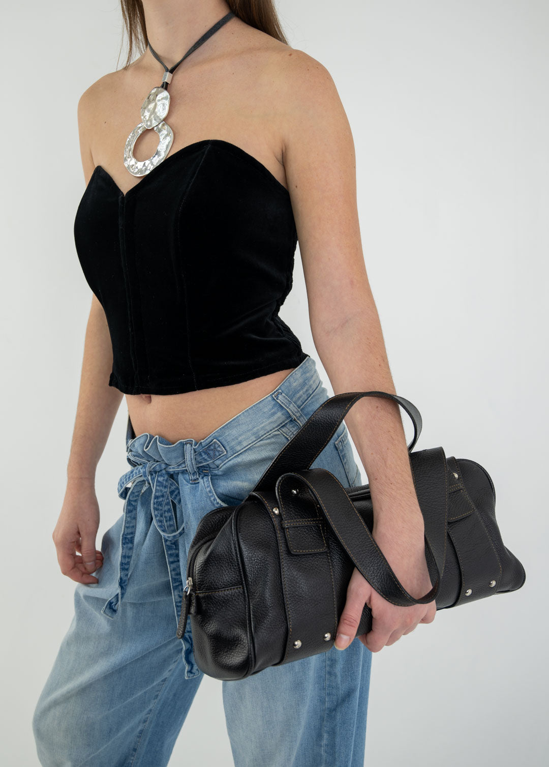 Nero Studded Leather Purse