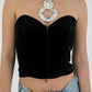 Black Velvet Bustier