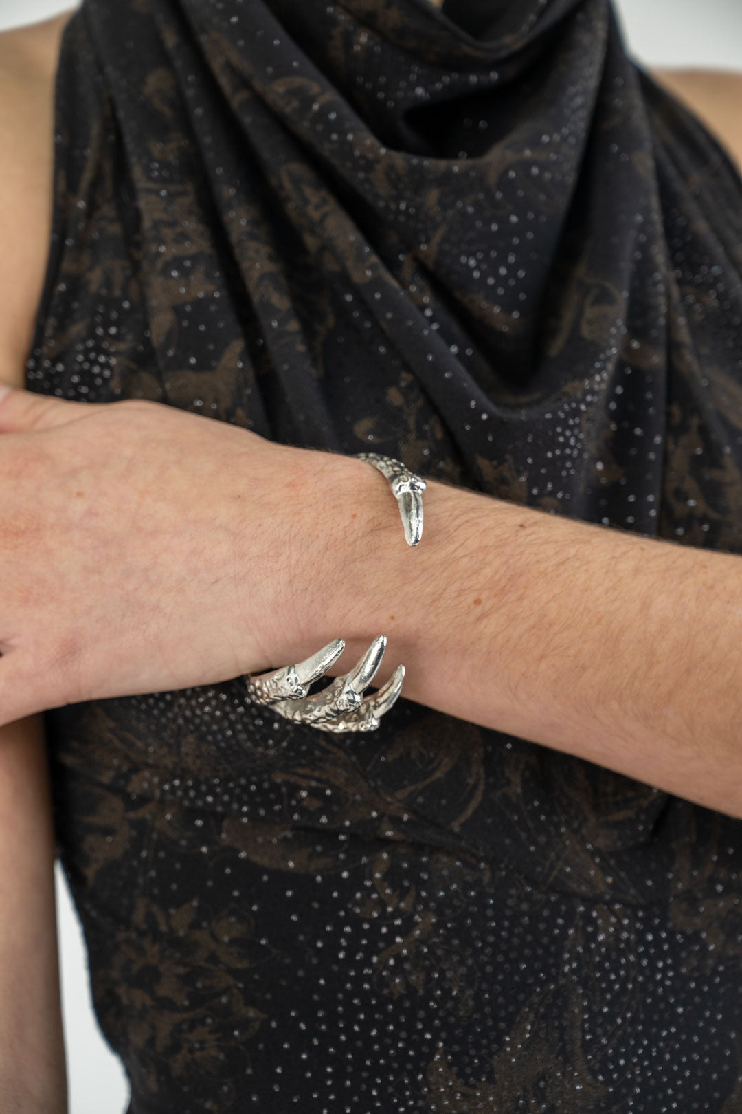 Silver Claw Cuff
