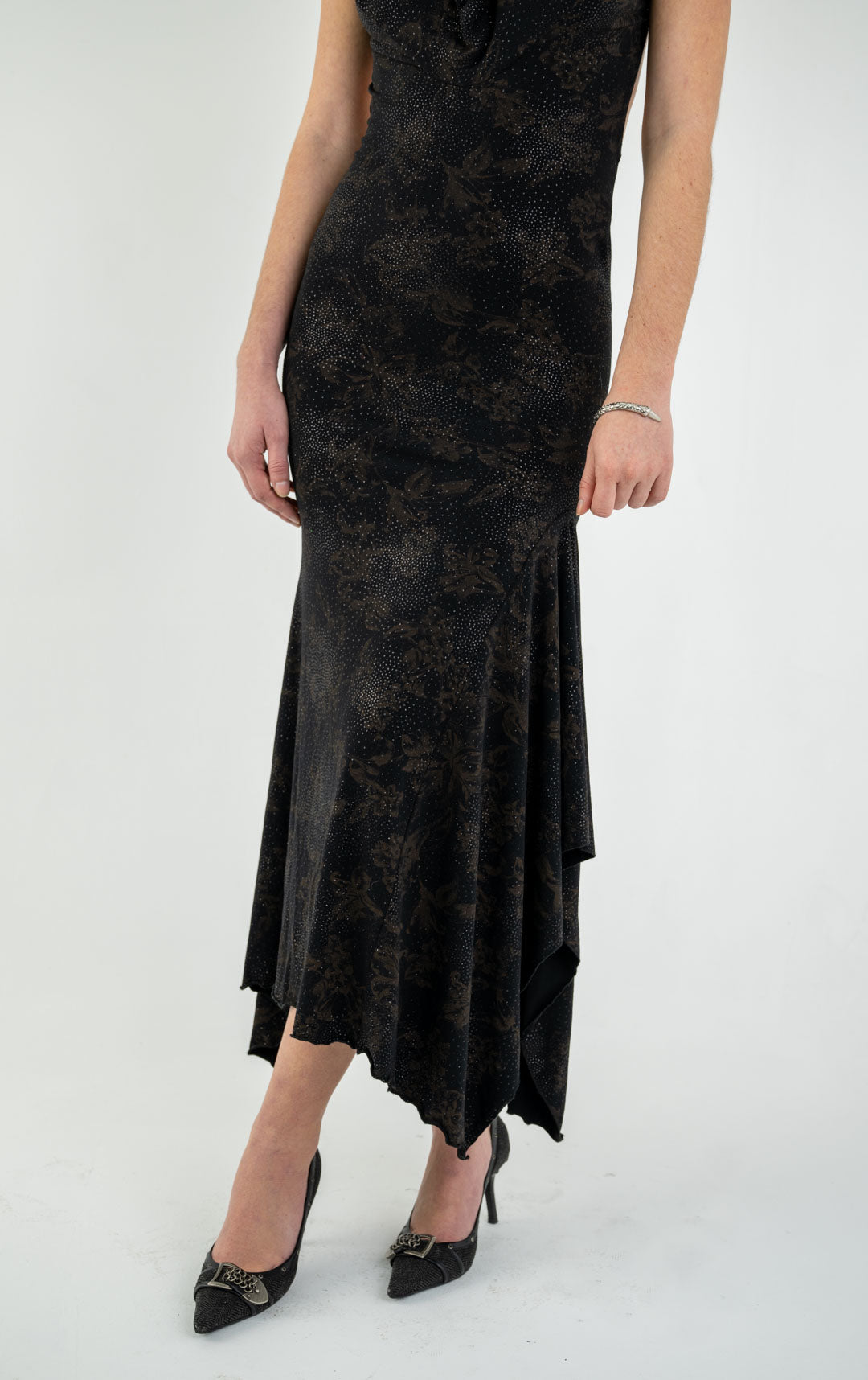 Hooded Glimmer Dress