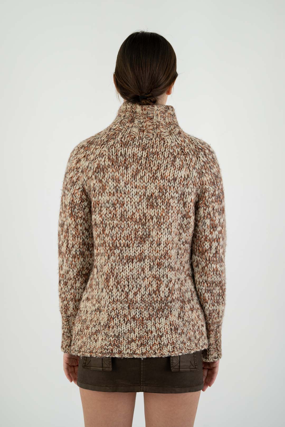 Fendi Rust Zip Knit