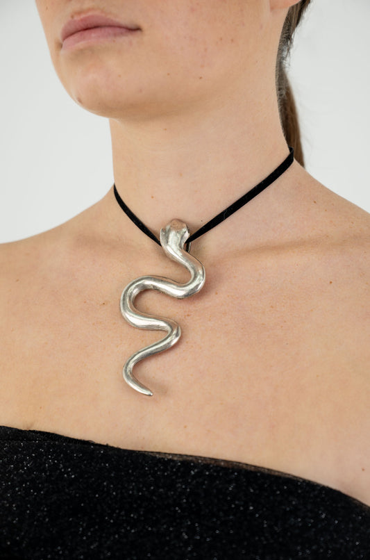 Silver Serpent Necklace