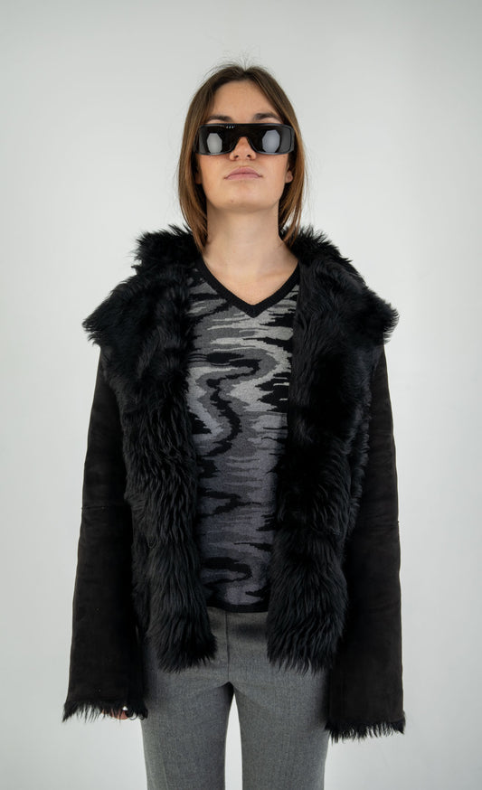 Midnight Shearling Jacket