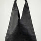 Noir Leather Pyramid Purse