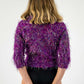 Valentino Iris Fuzz Cardigan