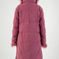 Rose Mongolian Lamb Trim Coat