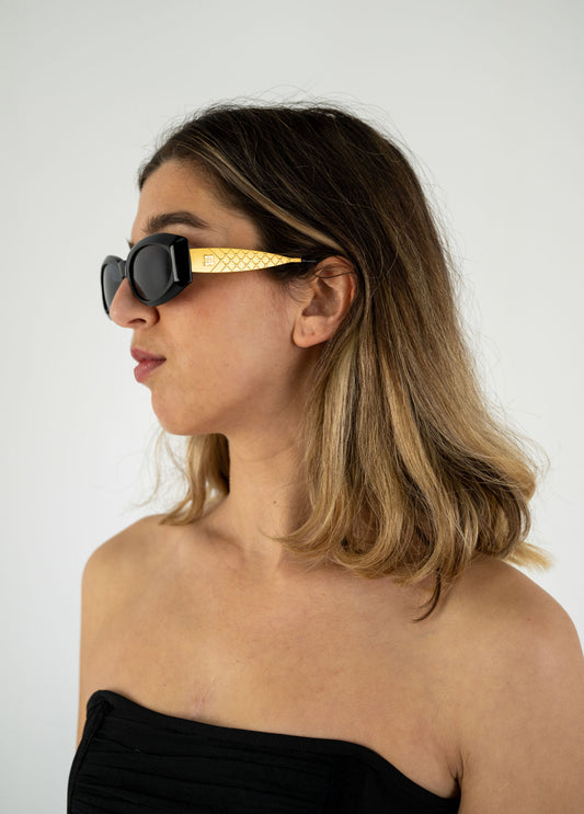 Laura Biagotti Gilt Sunglasses