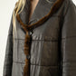 Nocciola Mink Leather Jacket