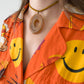 Amber Oval Pendant Necklace