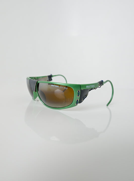 Mustang Leather Grommet Sunglasses