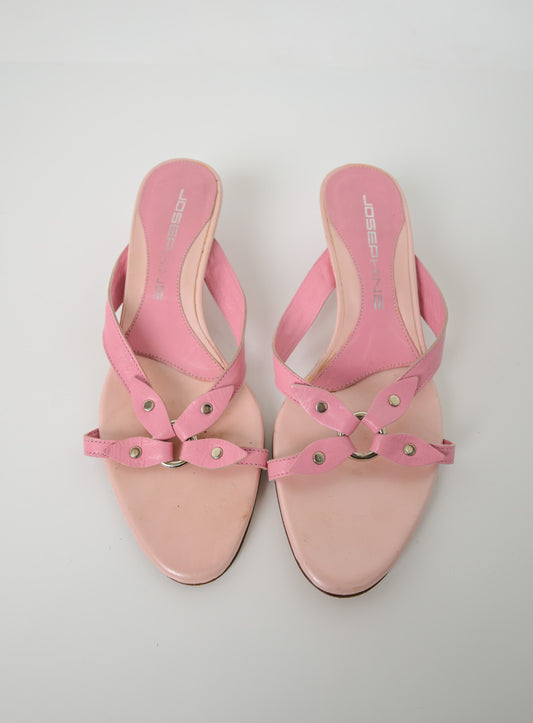 Josephine Peony Leather Sandals (37)