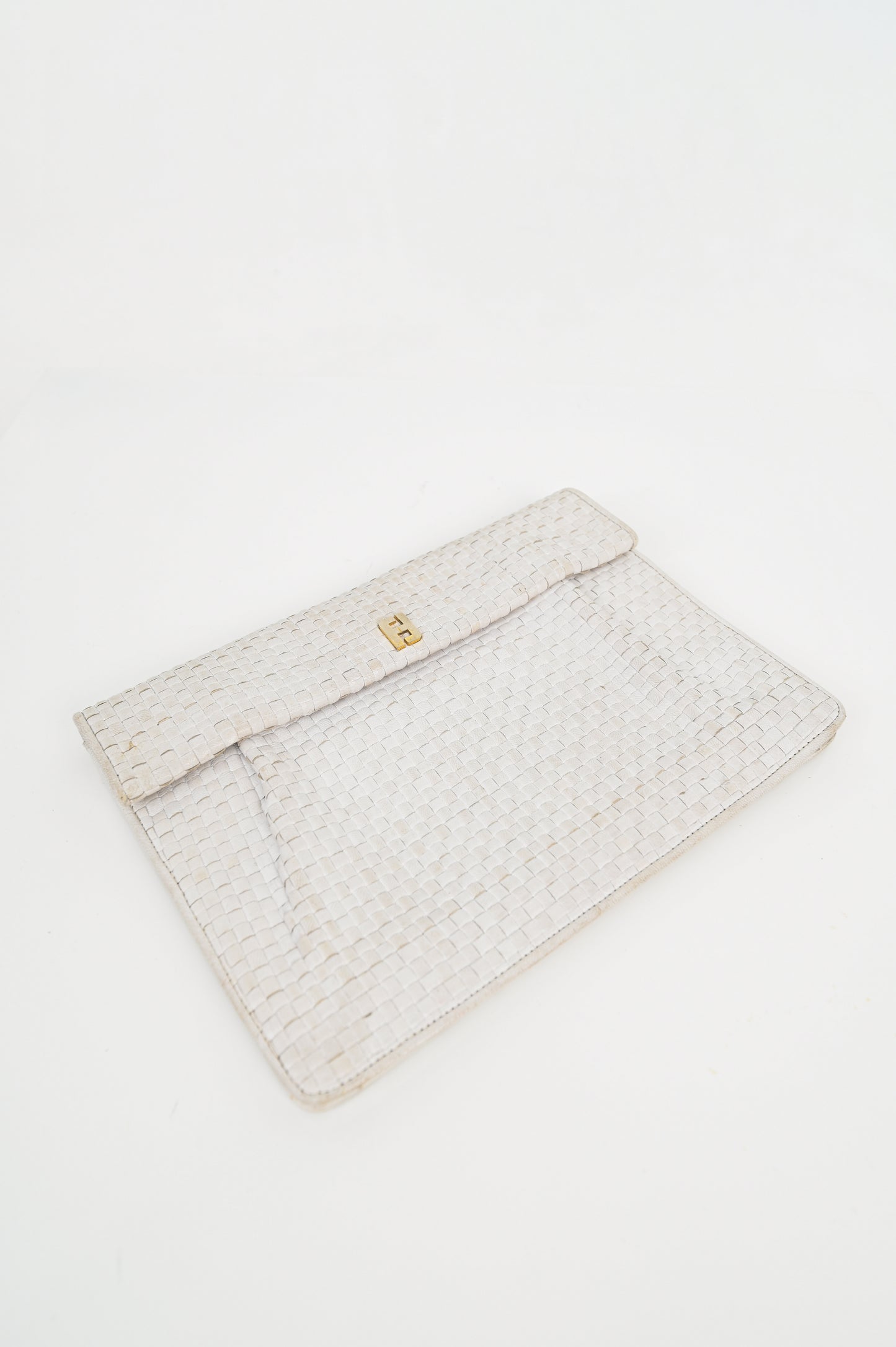 Fendi Woven Leather Clutch