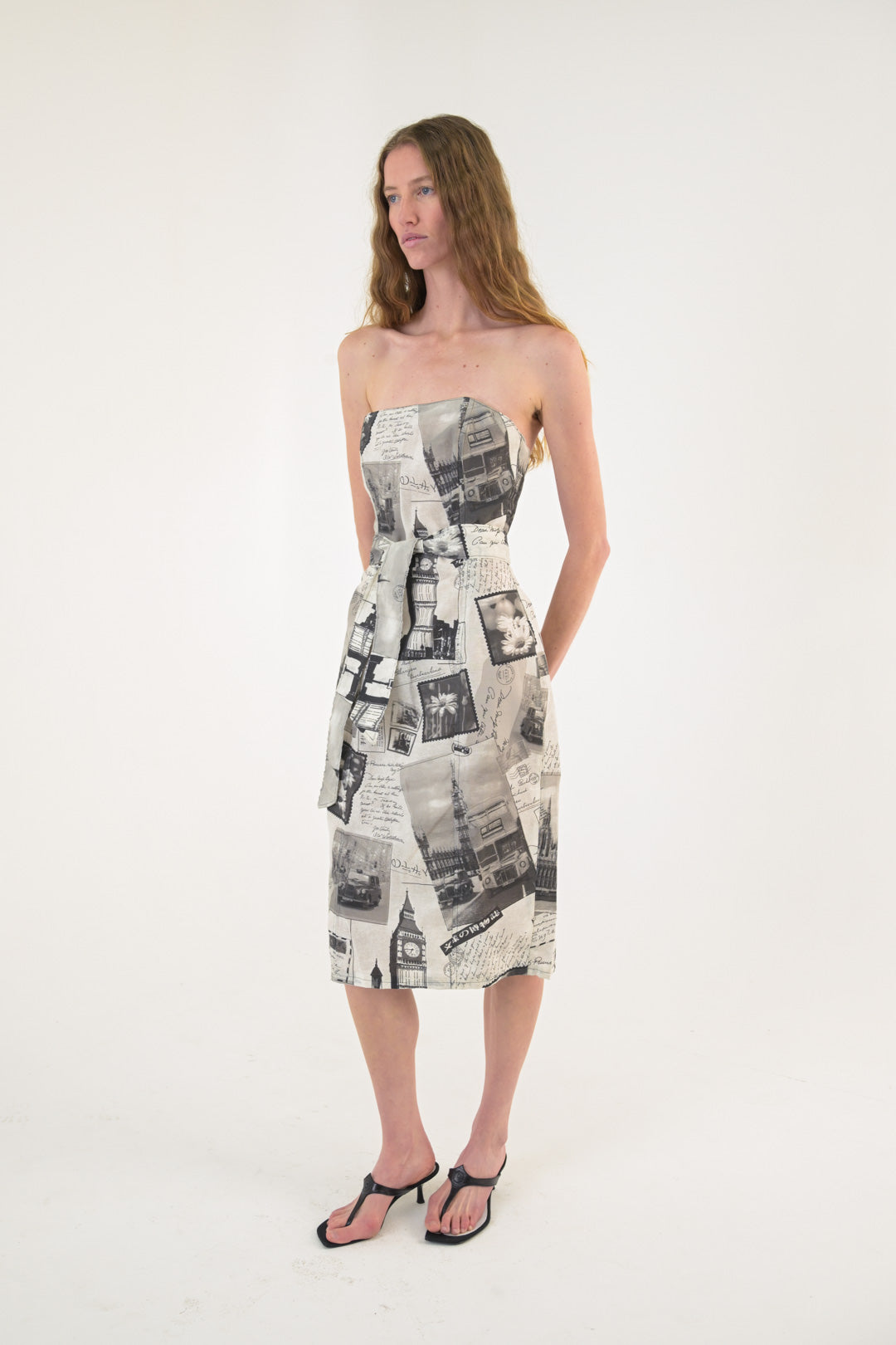 Postcard from London Strapless Dress