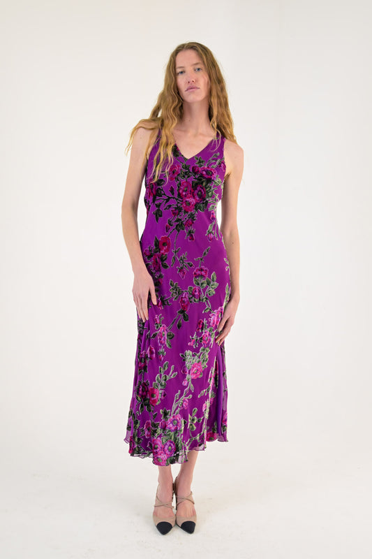 Blunauta Heliotrope Silk Dress