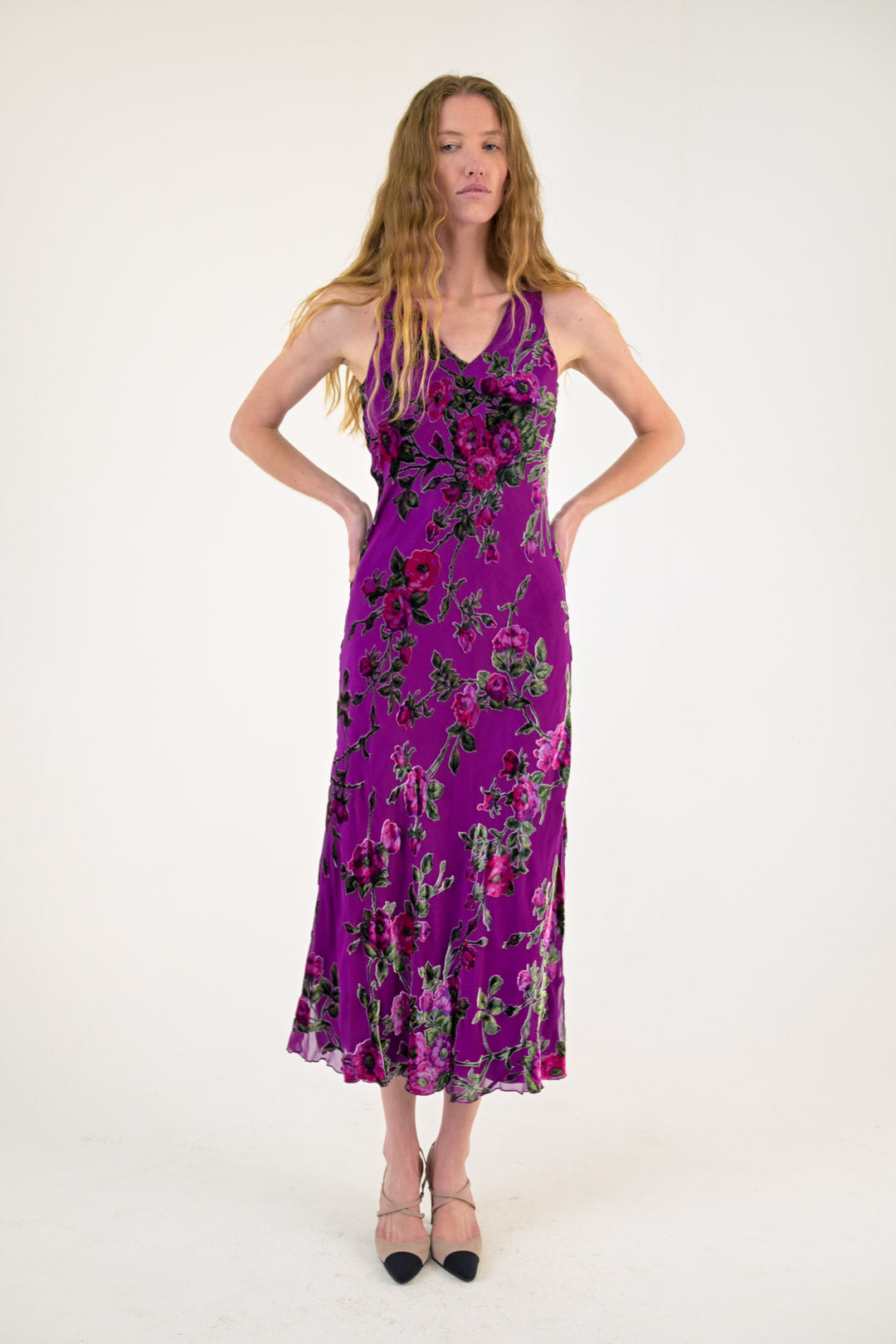 Blunauta Heliotrope Silk Dress