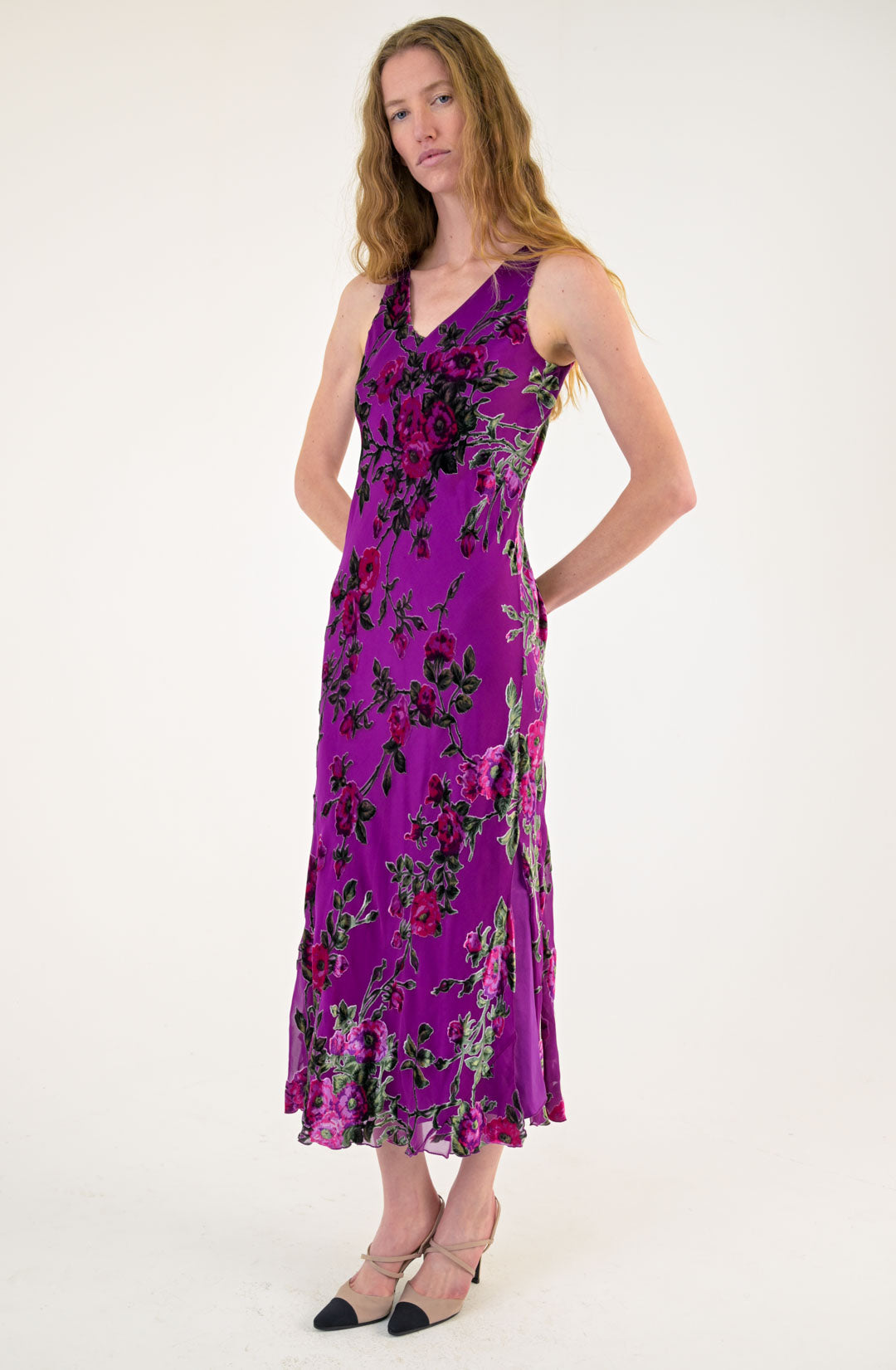 Blunauta Heliotrope Silk Dress