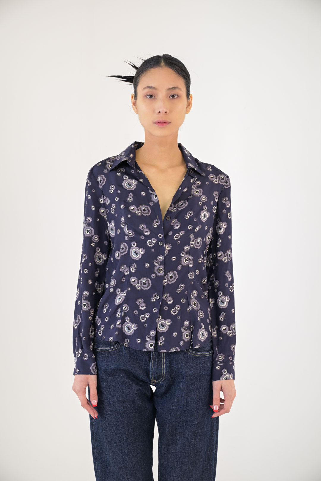 Miu Miu Silk Ranunculus Blouse