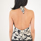 Roberto Cavalli Silk Floral Halter Top