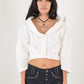 Thierry Mugler Bianco Cropped Jacket