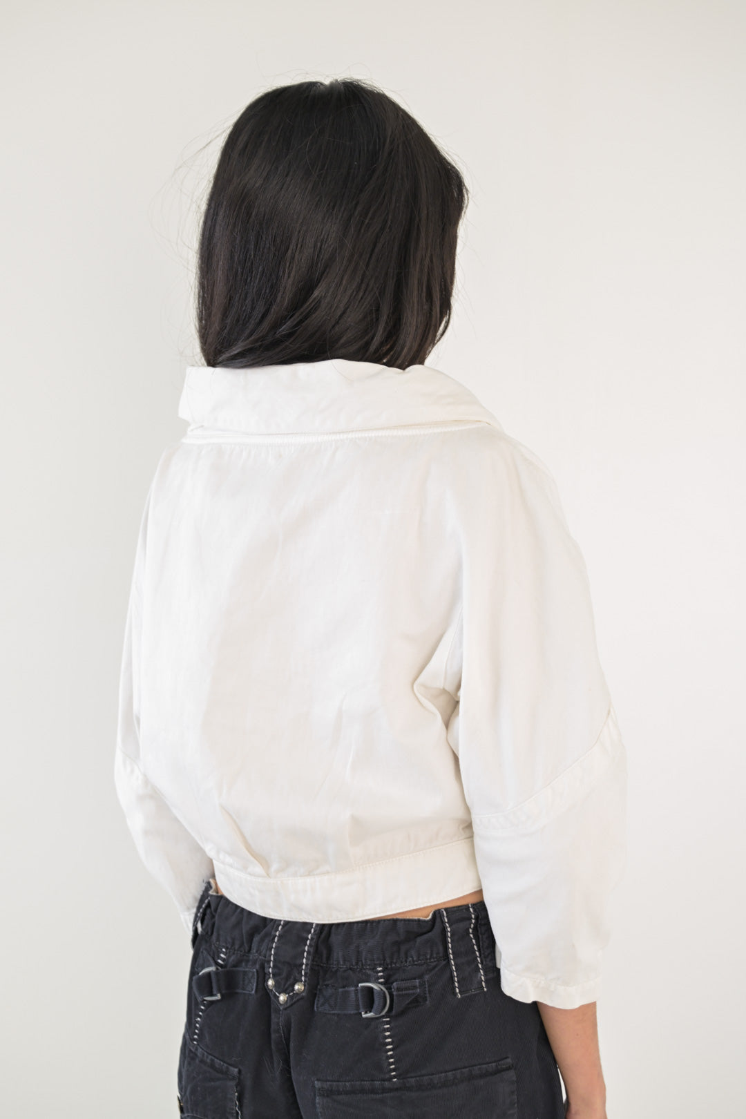 Thierry Mugler Bianco Cropped Jacket