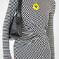 Patrizia Pepe Monochrome Striped Dress